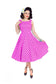Rhiannon Swing Dress in Raspberry