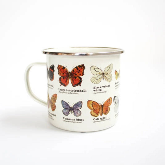 Butterflies Enamel Mug *Final Sale*