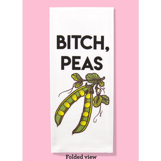 Bitch, Peas Dishtowel