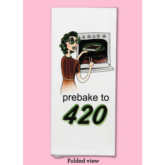Prebake to 420 Dishtowel