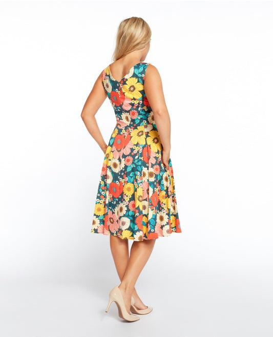 Bright Flower Print Dress *Final Sale*