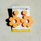 Daisy Earrings Pastel Orange *Final Sale*
