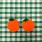 Orange Hook Earrings